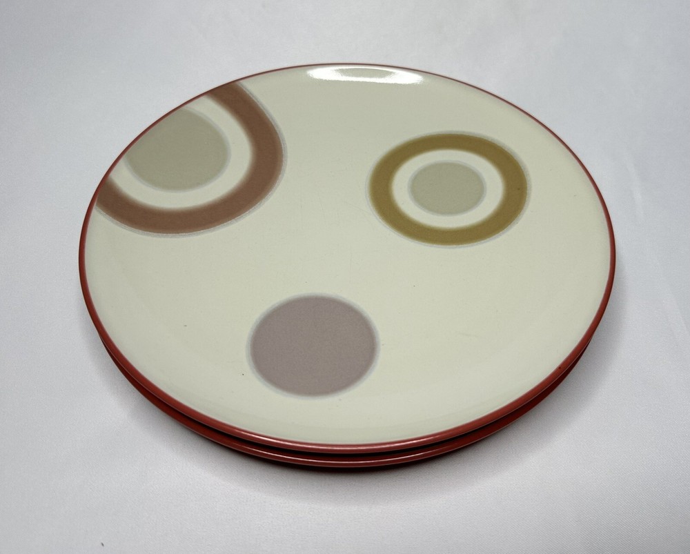 Set of 2 Noritake Colorwave Raspberry Accent Salad Plates 8 3/8”
