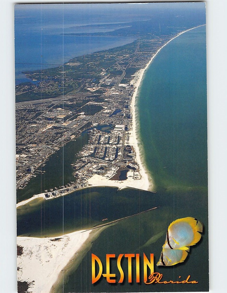 Postcard East Pass and Destin Harbor Destin Florida USA
