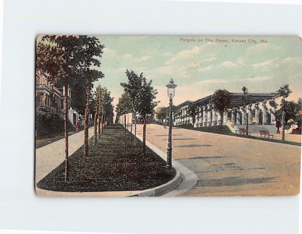 Postcard Pergola on the Paseo Kansas City Missouri USA