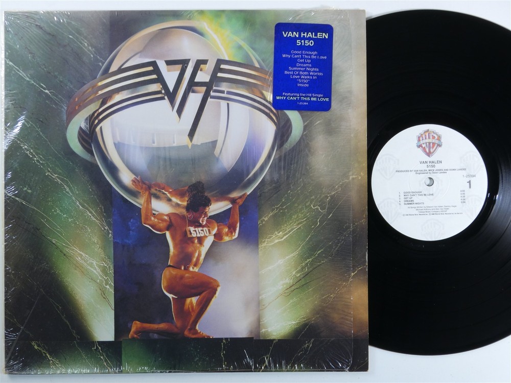 VAN HALEN 5150 WARNER BROS LP VG+ SHRINK f