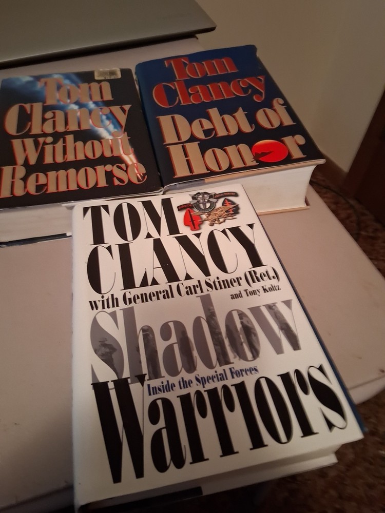 Tom Clancy Books First Edition Tom Clancy Books  Lot of 3 Hardback Covers