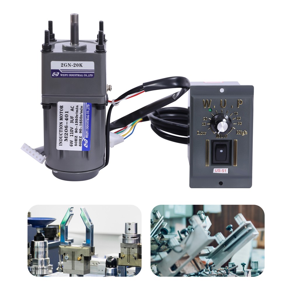 Gear Motor Gearmotor Speed Controller Electric Speed Adjustable 6W Gear Motor