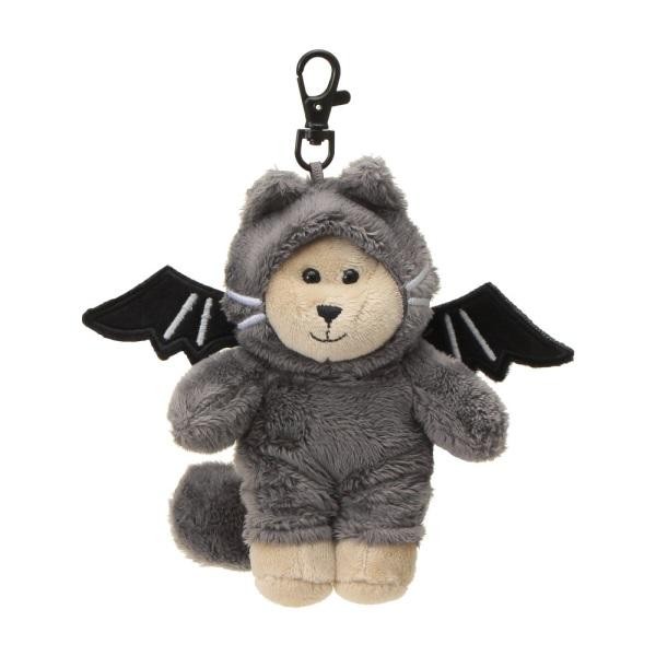 Starbucks Bearista Mini Halloween 2023 Plus keychain Wearing a cat costume BAT