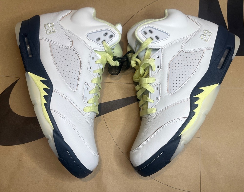 Nike Air Jordan 5 Retro Sail / Luminous Green Anthracite IM7592-130 Women's 12