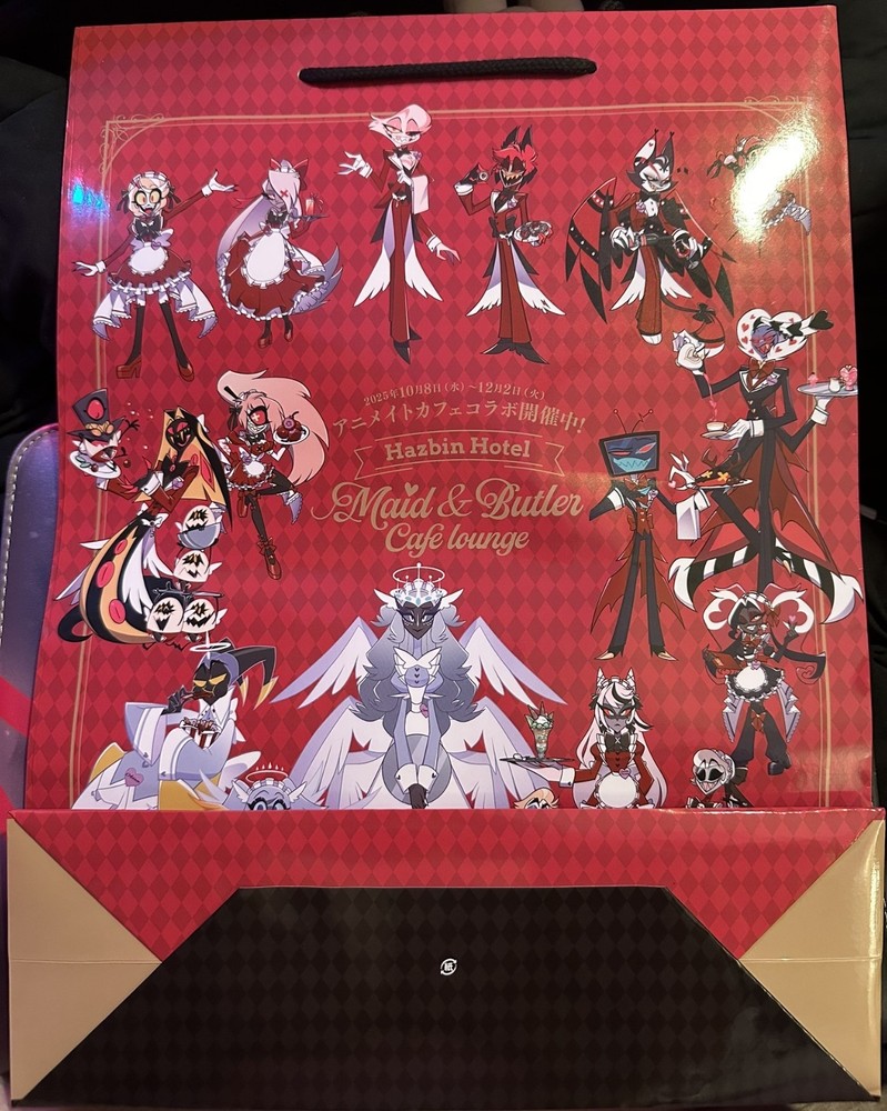 Hazbin Hotel Maid and Butler Cafe Lounge Shopping Bag