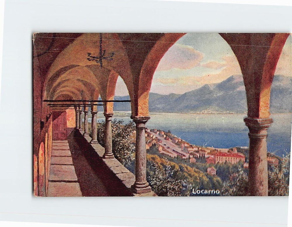 Postcard Sacred Mount Madonna del Sasso Locarno Switzerland