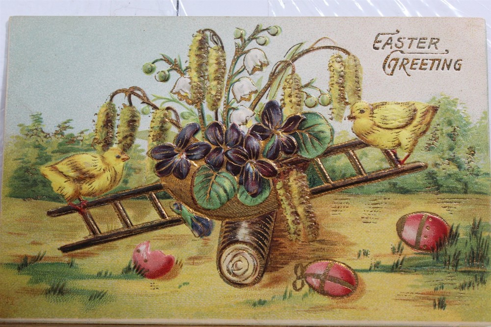 Easter Greeting Postcard Old Vintage Card View Standard Souvenir Postal Post PC
