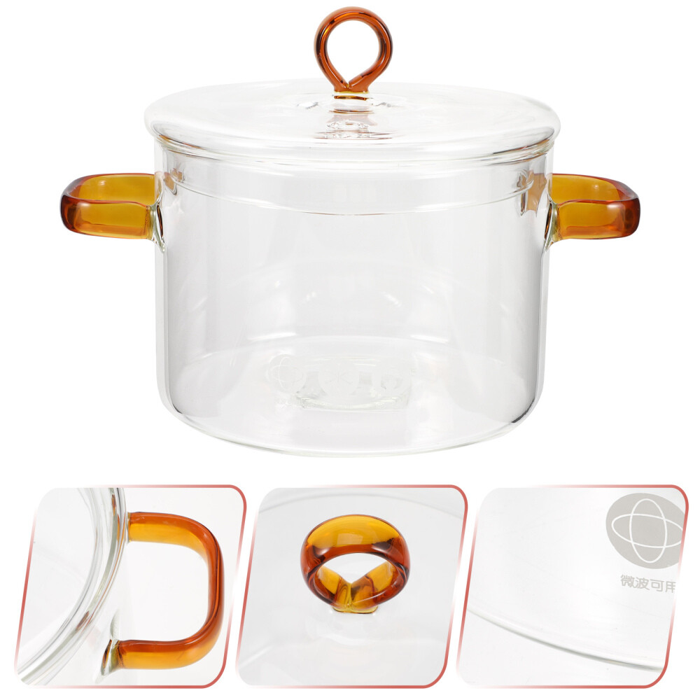 Home Saucepan With Lid Clear Glass Pans For Cooking Small Pots For Cooking