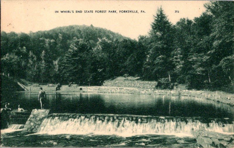 Forksville Pennsylvania PA : PARK SCENE m/14 AV2058
