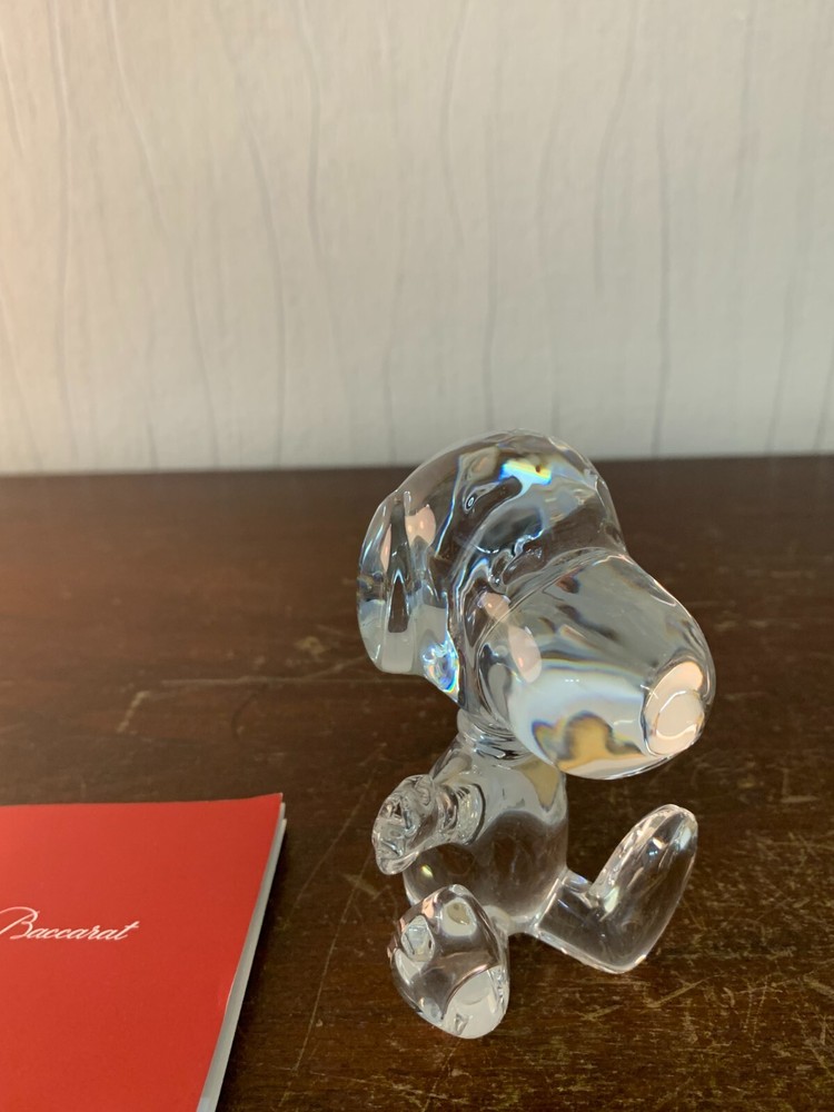 2 Sitting Snoopy in Baccarat Crystal (Price per Unit)