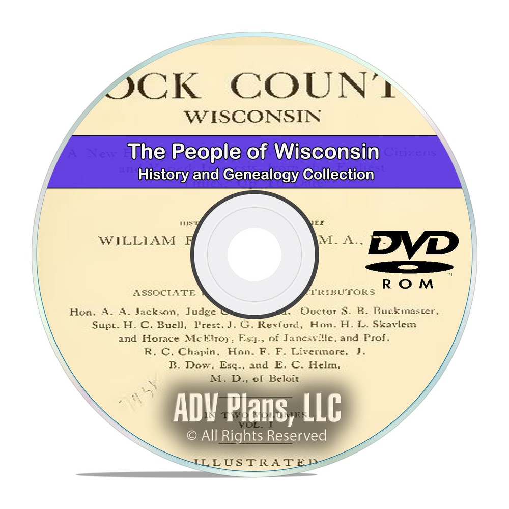 Wisconsin WI, People & Civil War History and Genealogy 292 Books DVD CD