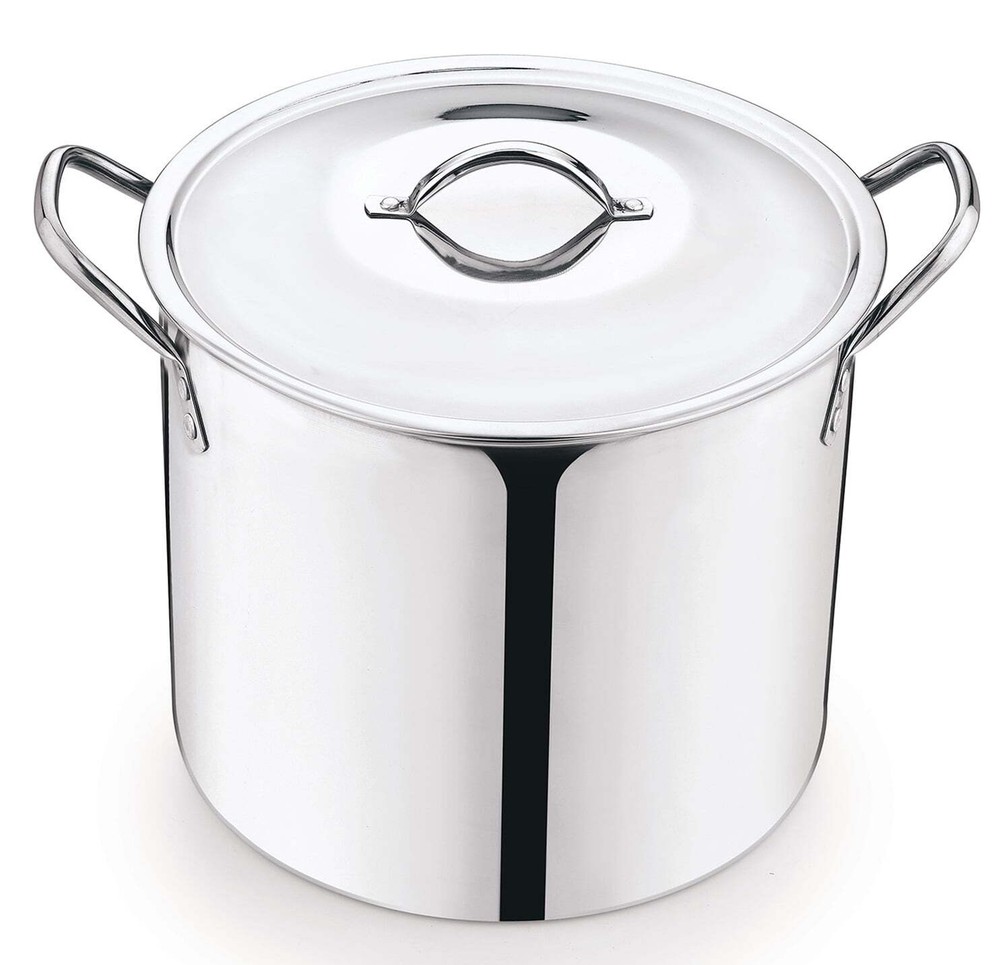 Mainstays 8-Qt Stainless Steel Stock Pot with Metal Lid