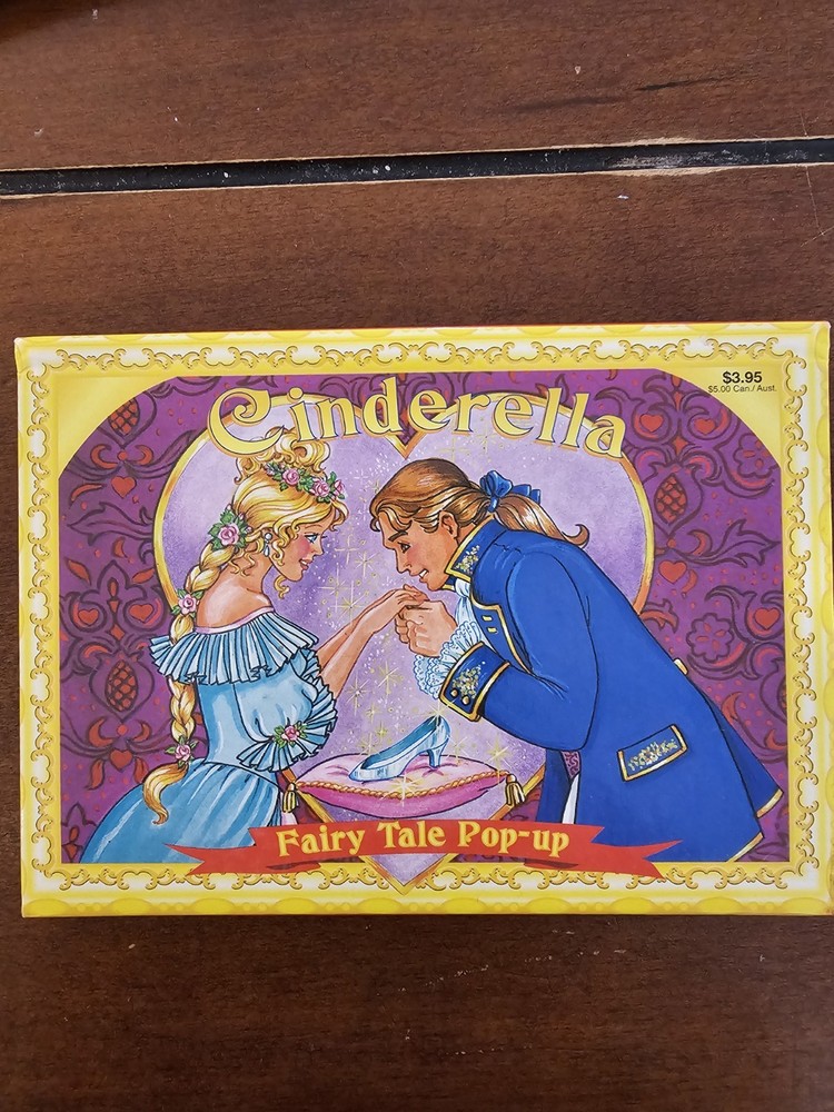 Vintage CINDERELLA FAIRY TALE POP UP Playmore Inc Waldman Publishing EUC