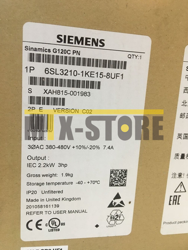 1PC Unopened New Siemens 6SL3 210-1KE15-8UF1 6SL3210-1KE15-8UF1