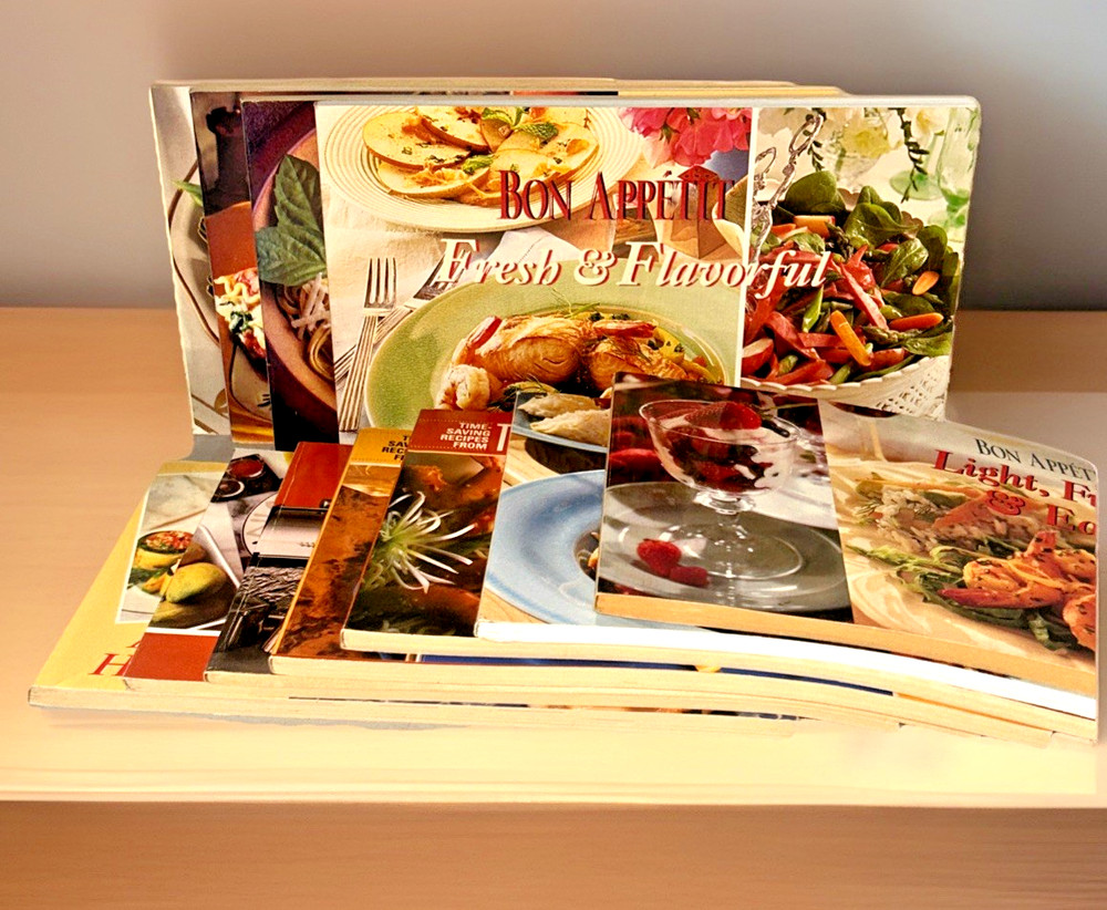 Bon Appetit ~ Book Lot of 11 ~ Cookbooks ~ Variety of Titles ~ Paperback