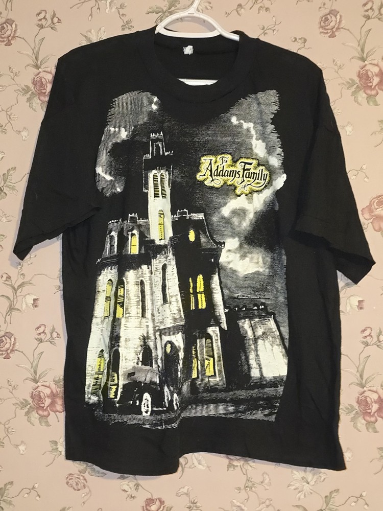 Vintage Addams Family Shirt Haunted House Sz XXL 1991 Australian Release RARE
