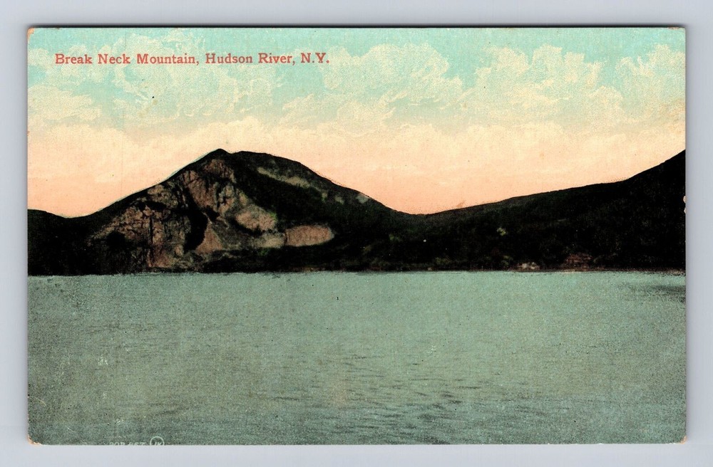 Hudson River NY-New York, Break Neck Mountain, Antique, Vintage Postcard