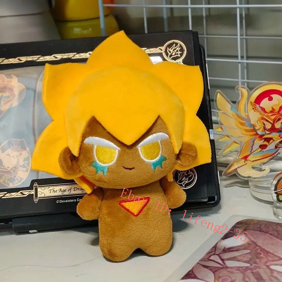 Cookie Run: Kingdom Golden Cheese Cookie 10Cm Plush Doll Keychain Pendant
