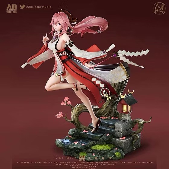 Genshin Impact Yae Miko ABsinthe Studio Resin Figure Collectible 1/6✨USA Seller-image
