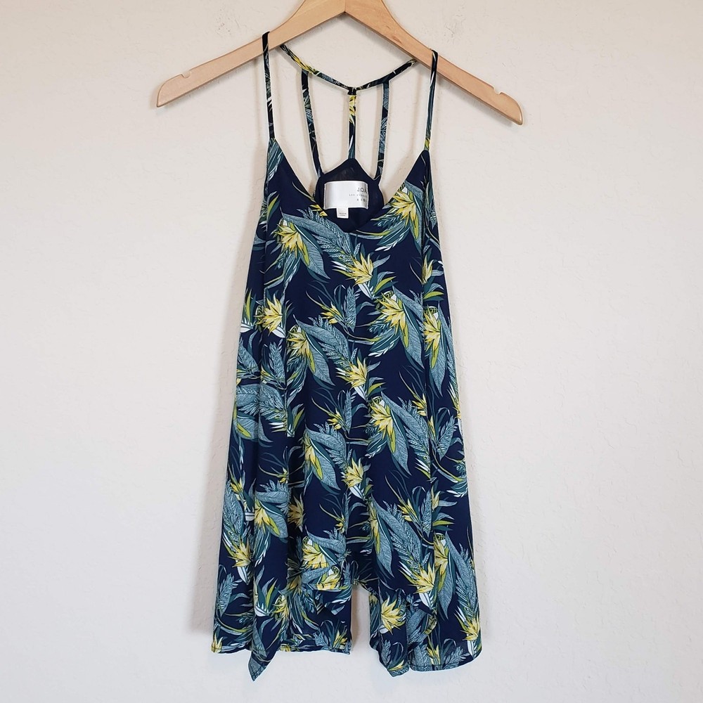 JOA Los Angeles Tropical Print Camisole Top Womens Medium Summer Casual Vacation