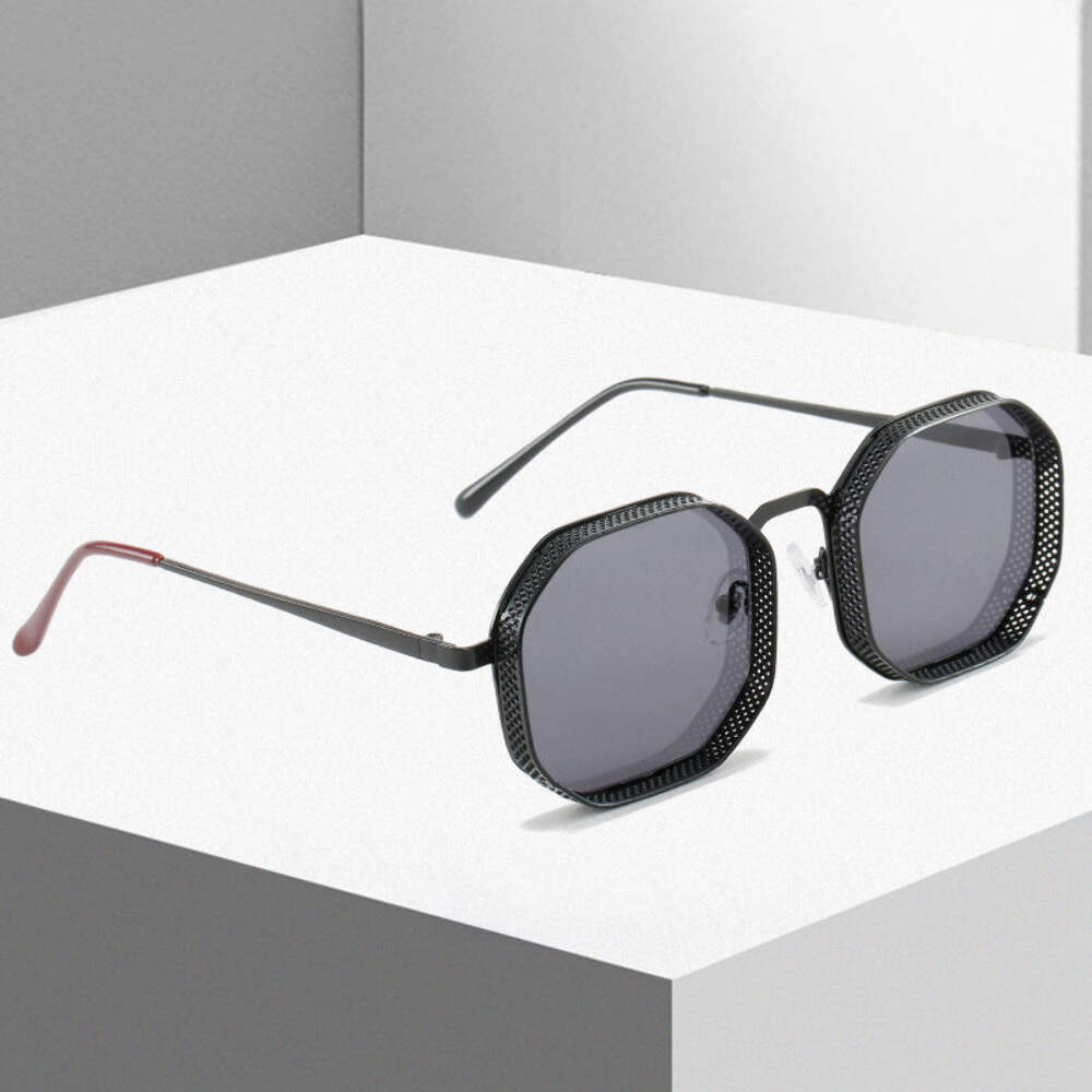Metal Box Sunglasses For Men And Women - PC Lenses, Travel Sunglasses, Durable M