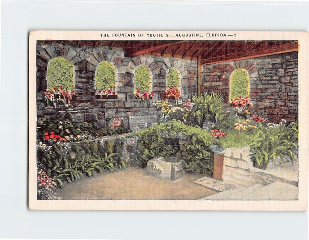 Postcard The Fountain of Youth St. Augustine Florida USA