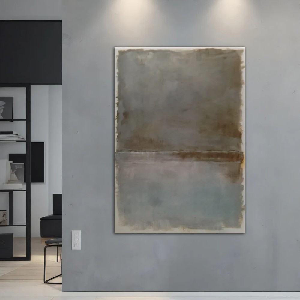 Mark Rothko Grey Modern Abstract Paint Unframed Canvas Print Australian Wall Art