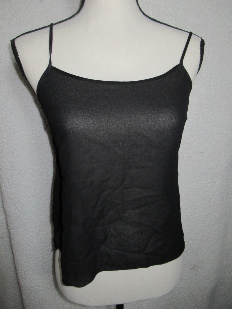 See By Chloe ~ Black Sheer Camisole Cami Tunic size 36 or S