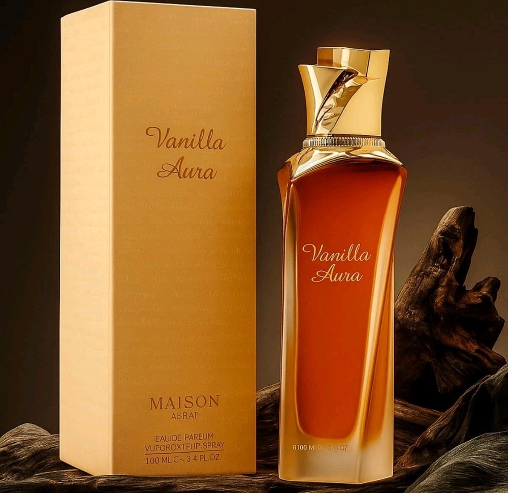 Maison Asraf Vanilla Aura Eau de Parfum Spray 3.4 fl oz Regular Size Vanilla