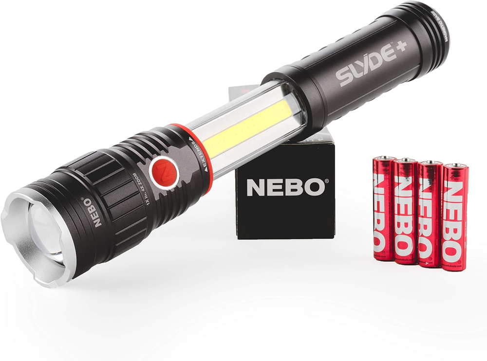 Slyde Rechargeable Flashlight with Work Light | Rechargeable Flashlight