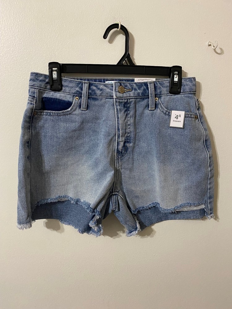 Time and Tru Women's High Rise Denim Short, 4