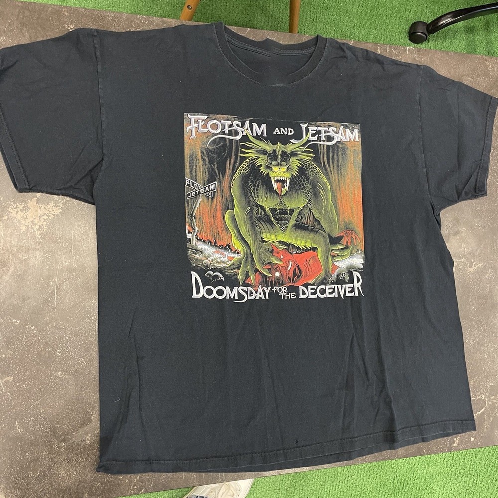 Vintage All Size Flotsam And Jetsam Band T Shirt Rock Retro MA293 FREE SHIPPING