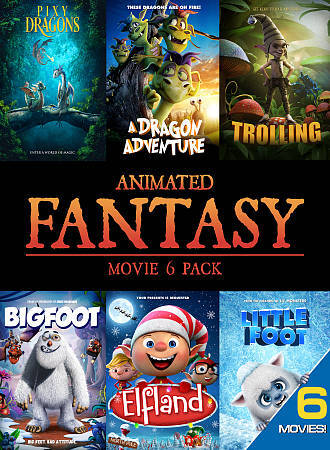 Animated Fantasy Movie 6-Pack DVD Collection Brand New  