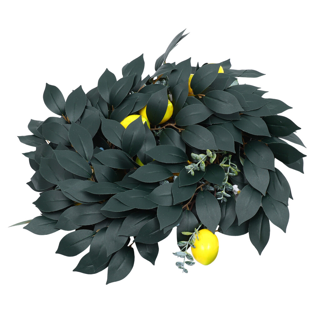 Rattan Floral Arch Wall Hanger with Lemon Cane Hanging Decor