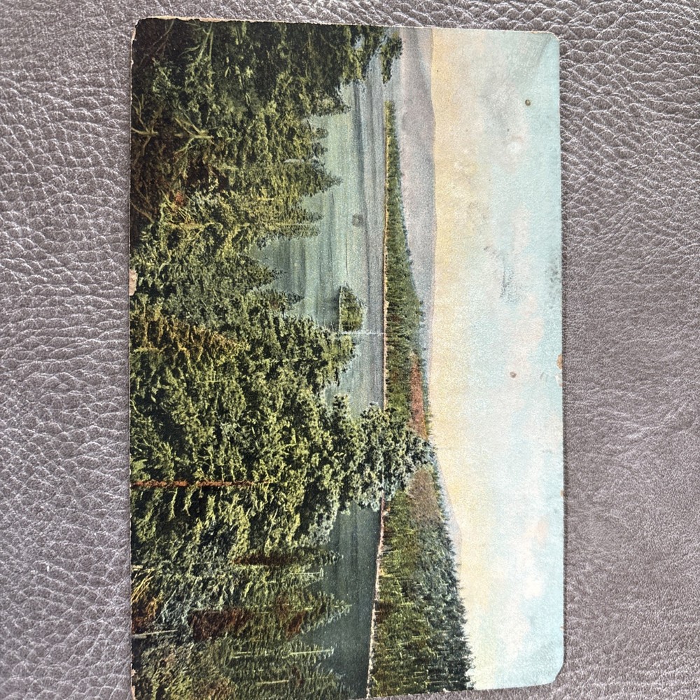1912 Scenic View Of Emerald Bay And Lake Tahoe California CA Antique Postcard