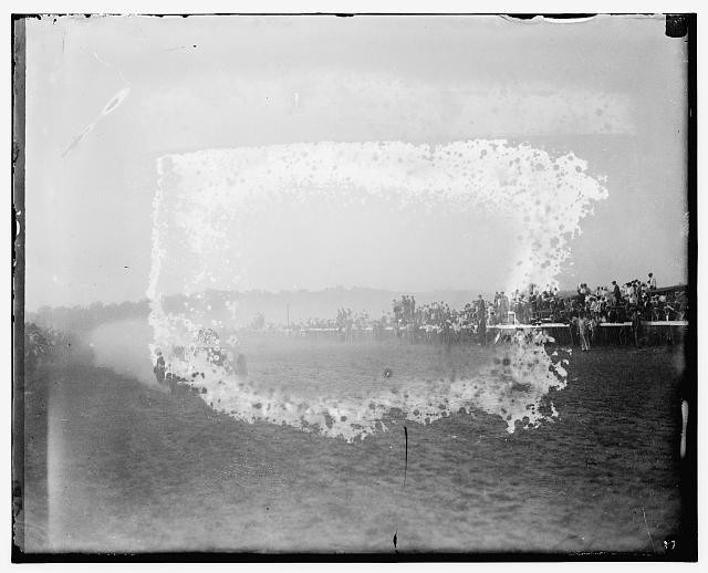 Photo:Benning Md Labor Day Auto Races 1916 Trackside Crowd