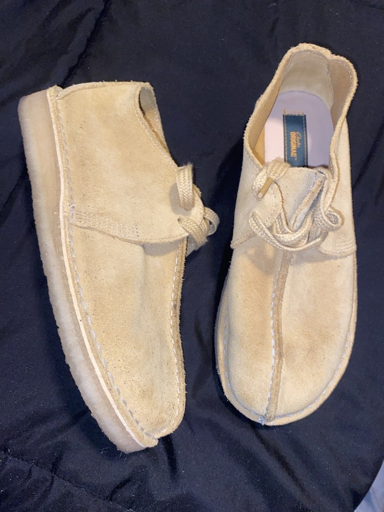 Clarks Shoes Men’s Suede Desert Trek Brown Clean  8 1/2