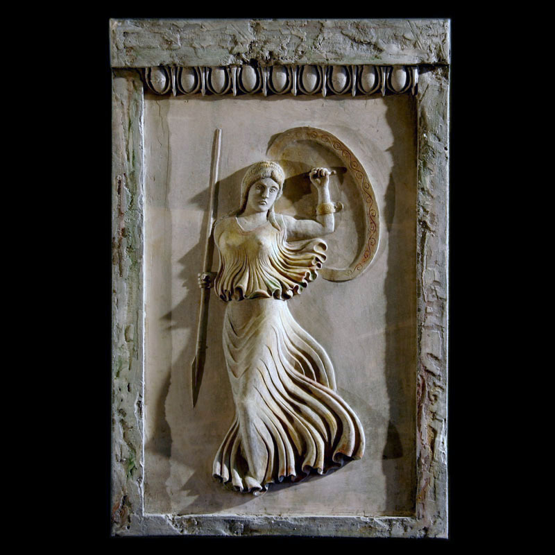 Athena ancient Greek goodess relief plaque Sculpture Replica Reproduction