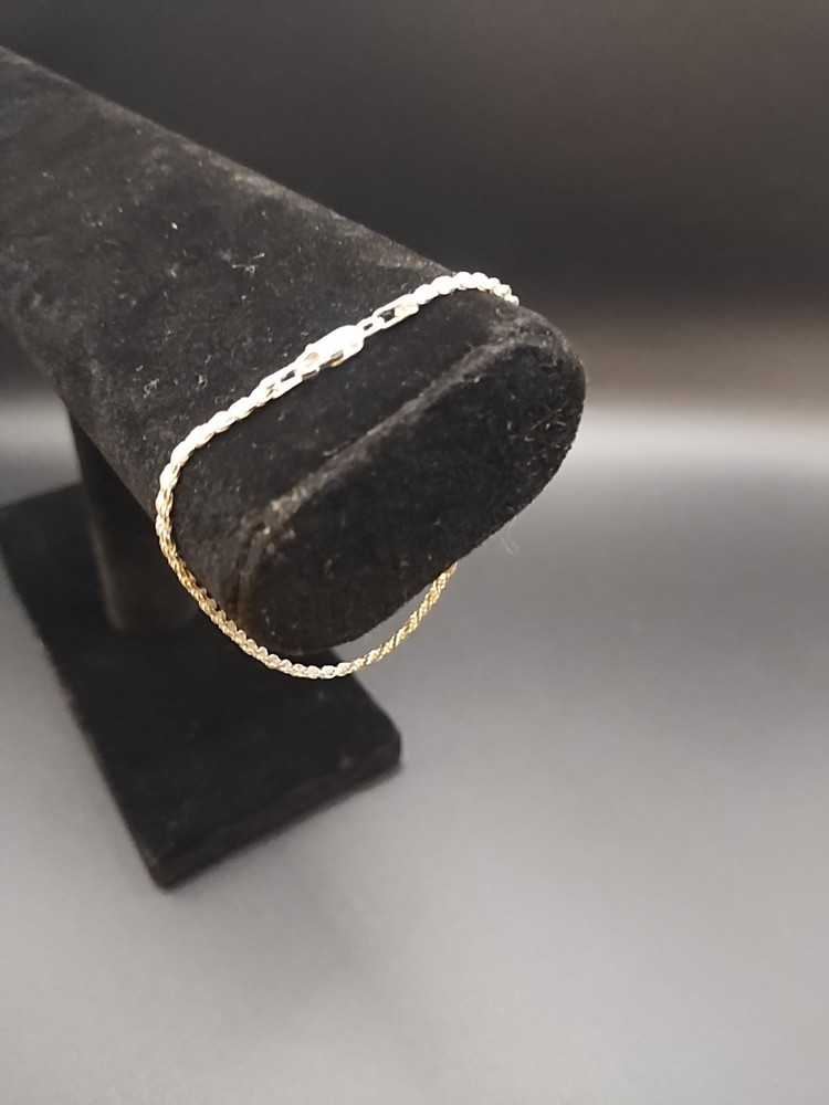 925 sterling silver rope bracelet 7 Excellent condition.