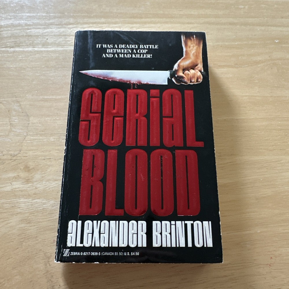 ALEXANDER BRINTON ZEBRA 1ST - Serial Blood (Paperbacks From Hell)