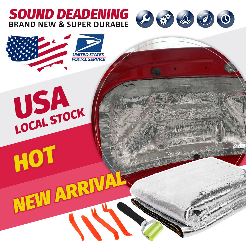 25.8Sqft Heat Shield Sound Deadener Car Insulation Thermal Noise Proofing 7mm