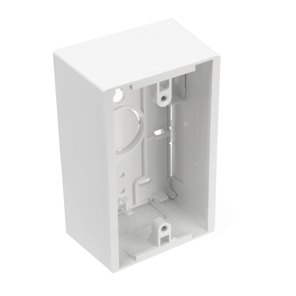 Surface Mount Backbox, Single Gang, 1.89, 42777-1WA, White