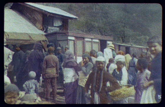 Crowded Railway Station,Railroad,1895,William Henry Jackson,Photographer,RR