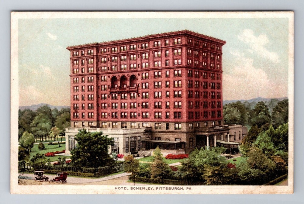 Pittsburgh PA-Pennsylvania, Hotel Schenley, Advertising Antique Vintage Postcard