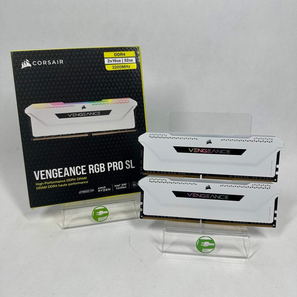 Corsair Vengeance RGB Pro SL 32GB (2x16GB) RAM DDR4 3200MHz CMH32GX4M2E3200C16W
