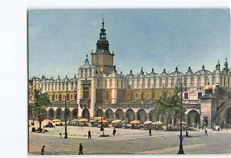 Postcard Clothiers' Hall Kraków Poland