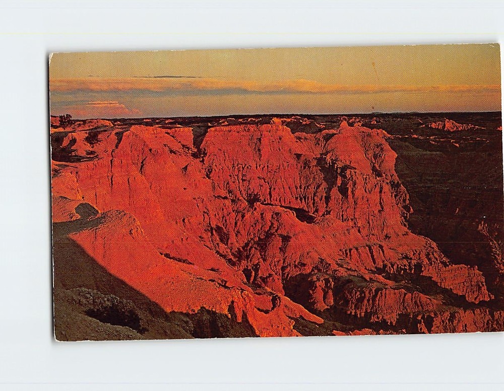 Postcard Badlands National Monument South Dakota USA