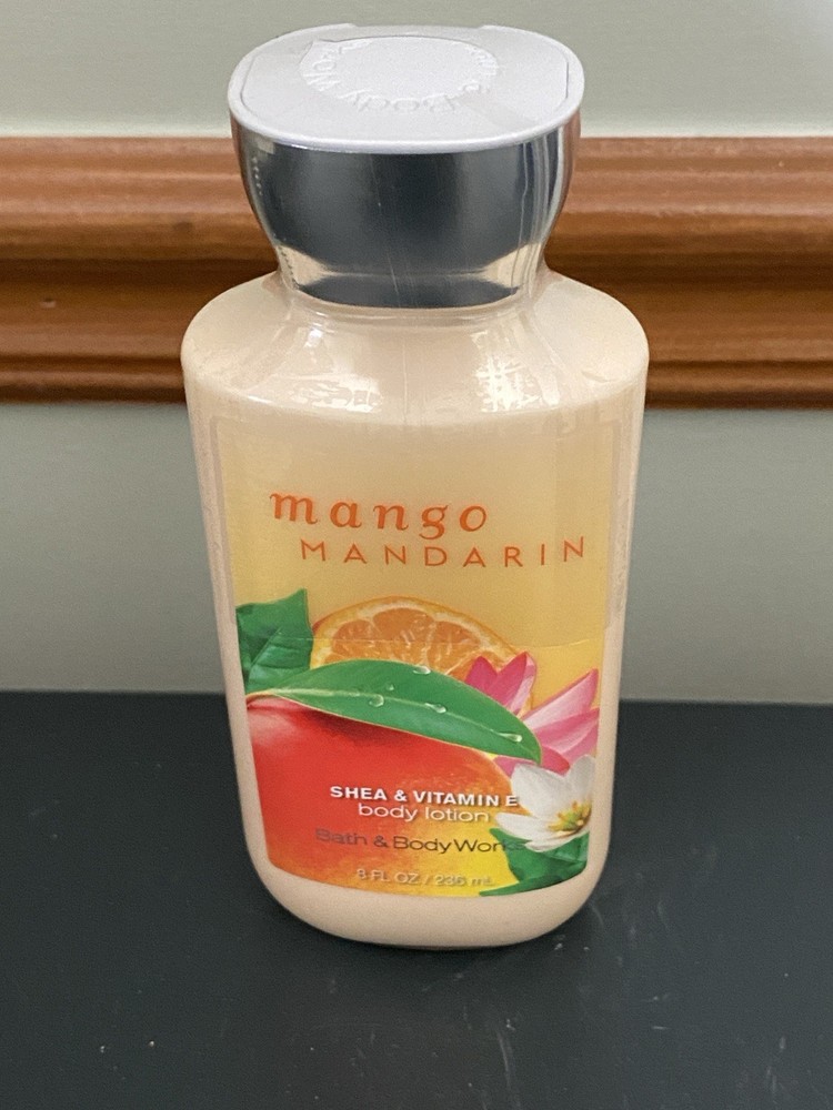 BATH & BODY WORKS MANGO MANDARIN Shea & Vitamin E LOTION 8 Oz Sealed And Retired