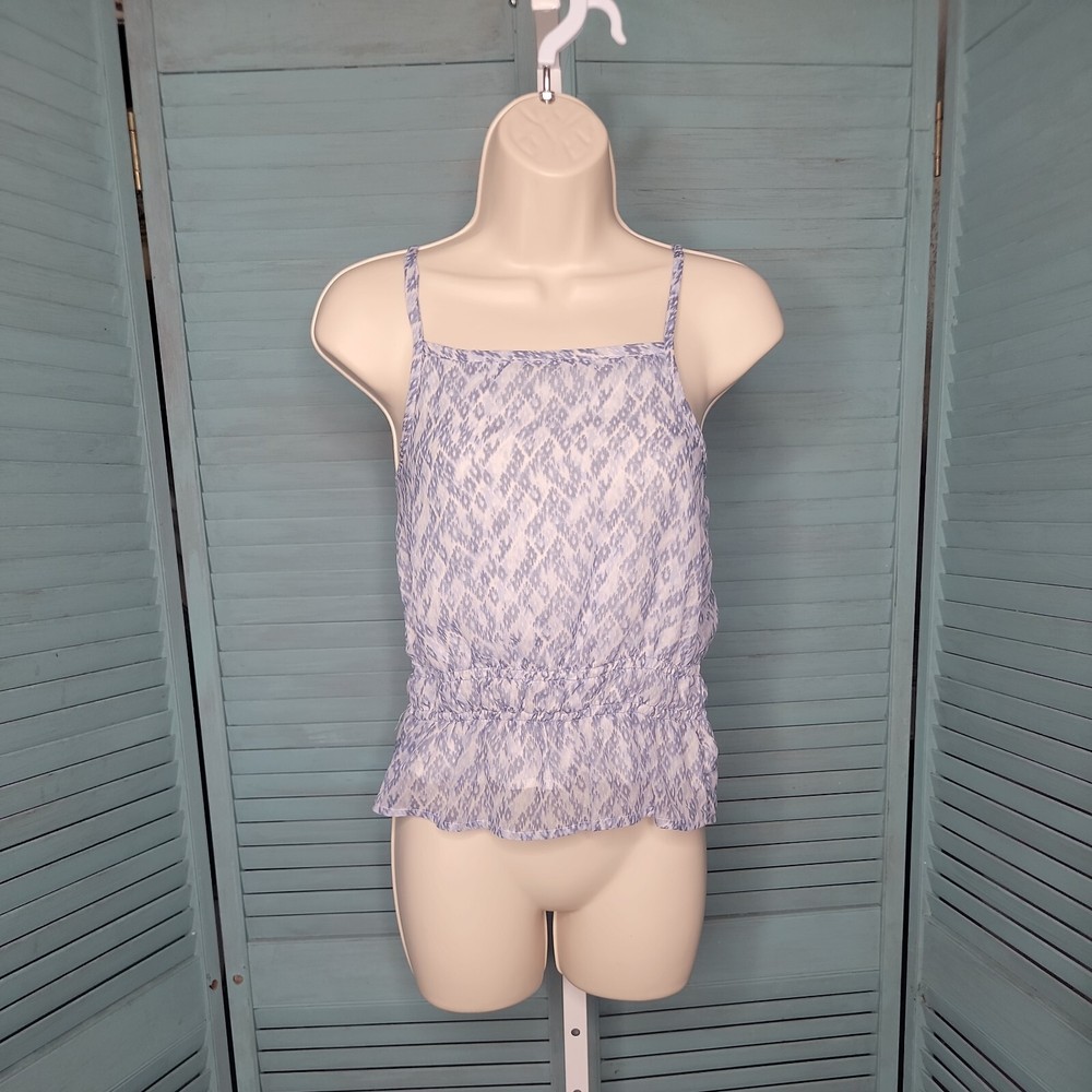 Abercrombie & Finch Cute Girls Shirt ~ Sz 13/14 ~ Blue ~ Sleeveless