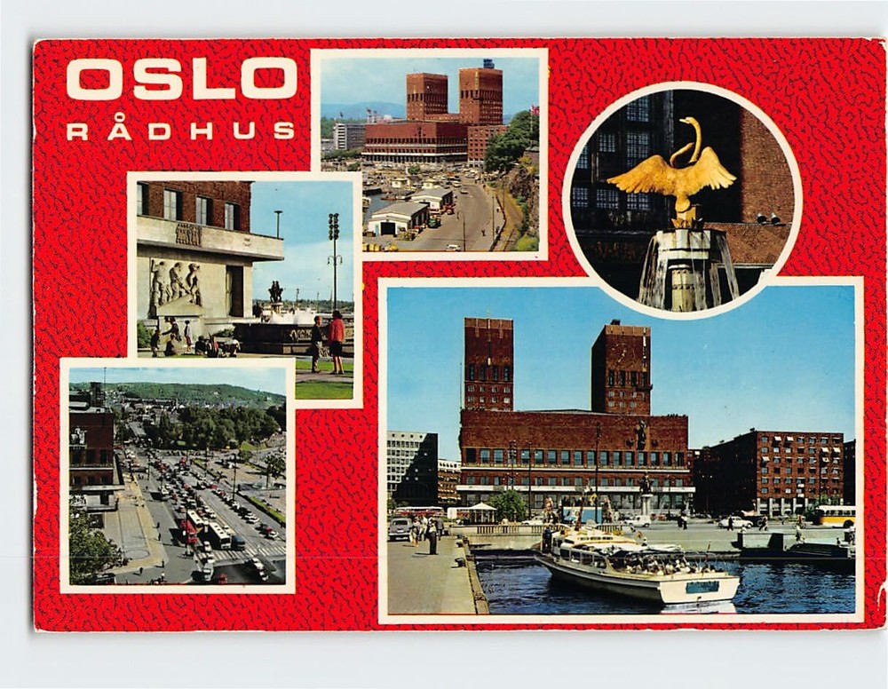 Postcard City Hall Oslo Norway